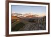 Mount Vettore at sunset, Sibillini Park, Umbria, Italy, Europe-Lorenzo Mattei-Framed Photographic Print