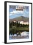 Mount Washington Hotel - Bretton Woods, New Hampshire-Lantern Press-Framed Art Print