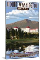 Mount Washington Hotel - Bretton Woods, New Hampshire-Lantern Press-Mounted Art Print