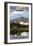 Mount Washington Hotel - Bretton Woods, New Hampshire-Lantern Press-Framed Art Print