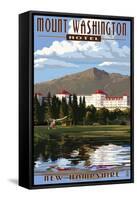 Mount Washington Hotel - Bretton Woods, New Hampshire-Lantern Press-Framed Stretched Canvas