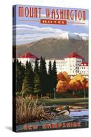 Mount Washington Hotel in Fall - Bretton Woods, New Hampshire-Lantern Press-Stretched Canvas
