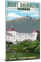 Mount Washington Hotel in Spring - Bretton Woods, New Hampshire-Lantern Press-Mounted Art Print