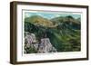 Mount Washington, NH - The Great Gulf of the Presidential Range View-Lantern Press-Framed Art Print