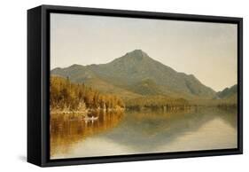 Mount Whiteface from Lake Placid, in the Adirondacks, 1863-Albert Bierstadt-Framed Stretched Canvas