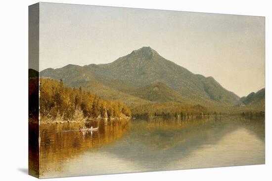 Mount Whiteface from Lake Placid, in the Adirondacks, 1863-Albert Bierstadt-Stretched Canvas