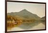 Mount Whiteface from Lake Placid, in the Adirondacks, 1863-Albert Bierstadt-Framed Giclee Print