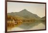 Mount Whiteface from Lake Placid, in the Adirondacks, 1863-Albert Bierstadt-Framed Giclee Print