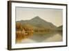 Mount Whiteface from Lake Placid, in the Adirondacks, 1863-Albert Bierstadt-Framed Giclee Print