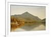 Mount Whiteface from Lake Placid, in the Adirondacks, 1863-Albert Bierstadt-Framed Giclee Print