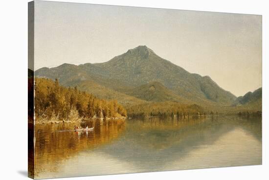 Mount Whiteface from Lake Placid, in the Adirondacks, 1863-Albert Bierstadt-Stretched Canvas