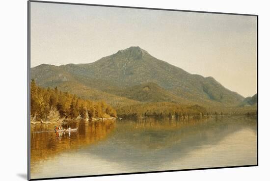 Mount Whiteface from Lake Placid, in the Adirondacks-Albert Bierstadt-Mounted Giclee Print