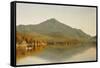 Mount Whiteface from Lake Placid, in the Adirondacks-Albert Bierstadt-Framed Stretched Canvas