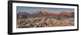 Mount Whitney, Alabama Hills, Near Lone Pine, Sierra Nevada, California, Usa-Rainer Mirau-Framed Photographic Print