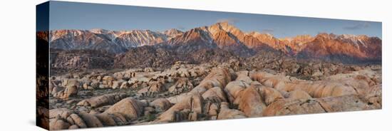 Mount Whitney, Alabama Hills, Near Lone Pine, Sierra Nevada, California, Usa-Rainer Mirau-Stretched Canvas