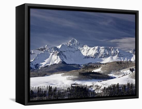 Mount Wilson in the Winter, Uncompahgre National Forest, Colorado, USA, North America-James Hager-Framed Stretched Canvas