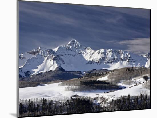 Mount Wilson in the Winter, Uncompahgre National Forest, Colorado, USA, North America-James Hager-Mounted Photographic Print