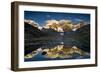 Mount Yerupaja Reflects in Lake Huayhuish, Andes Mountains, Peru-Howie Garber-Framed Photographic Print