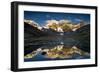 Mount Yerupaja Reflects in Lake Huayhuish, Andes Mountains, Peru-Howie Garber-Framed Photographic Print