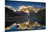 Mount Yerupaja Reflects in Lake Huayhuish, Andes Mountains, Peru-Howie Garber-Mounted Photographic Print