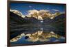 Mount Yerupaja Reflects in Lake Huayhuish, Andes Mountains, Peru-Howie Garber-Framed Photographic Print