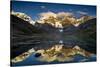 Mount Yerupaja Reflects in Lake Huayhuish, Andes Mountains, Peru-Howie Garber-Stretched Canvas