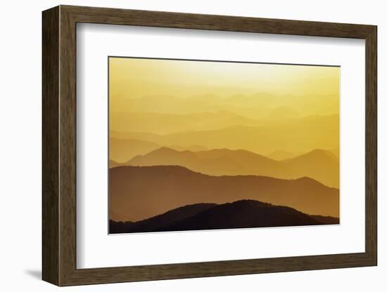 Mount Zao San, sunrise, Yamagata prefecture, Honshu, Japan-Christian Kober-Framed Photographic Print