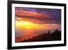 Mount Zao San, sunrise, Yamagata prefecture, Honshu, Japan-Christian Kober-Framed Photographic Print