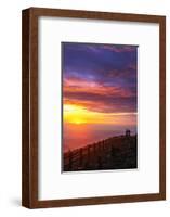 Mount Zao San, sunrise, Yamagata prefecture, Honshu, Japan-Christian Kober-Framed Photographic Print