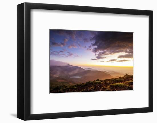 Mount Zao San, sunrise, Yamagata prefecture, Honshu, Japan-Christian Kober-Framed Photographic Print