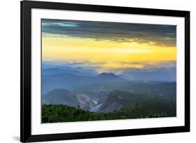 Mount Zao San, sunrise, Yamagata prefecture, Honshu, Japan-Christian Kober-Framed Photographic Print