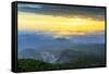 Mount Zao San, sunrise, Yamagata prefecture, Honshu, Japan-Christian Kober-Framed Stretched Canvas