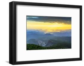 Mount Zao San, sunrise, Yamagata prefecture, Honshu, Japan-Christian Kober-Framed Photographic Print