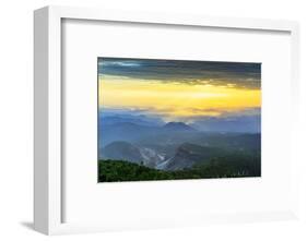 Mount Zao San, sunrise, Yamagata prefecture, Honshu, Japan-Christian Kober-Framed Photographic Print