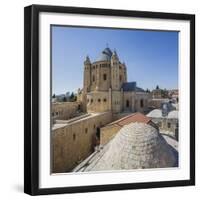 Mount Zion, View of the Abbey of the Dormition (Or Abbey of Hagia Maria Sion)-Massimo Borchi-Framed Photographic Print