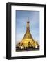 Mount Zwegabin Monastery's Gold Stupa, Hpa An, Kayin State (Karen State), Myanmar (Burma), Asia-Matthew Williams-Ellis-Framed Photographic Print