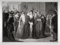 Lady Jane Grey Being Led to Her Execution at the Tower of London, 1554-Mountague Tomkins-Mounted Giclee Print