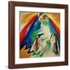 Mountain, 1909-Wassily Kandinsky-Framed Giclee Print