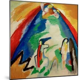 Mountain, 1909-Wassily Kandinsky-Mounted Giclee Print