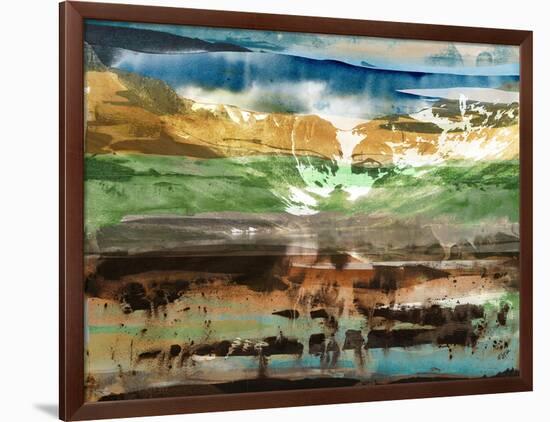 Mountain Abstract II-Sisa Jasper-Framed Art Print