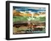 Mountain Abstract II-Sisa Jasper-Framed Art Print