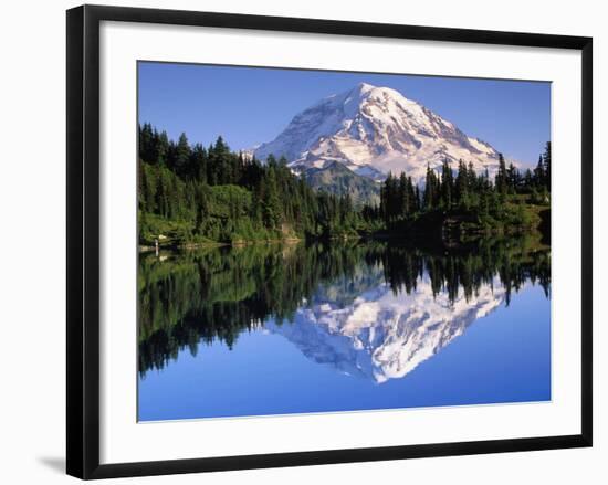 Mountain and Reflection-John Luke-Framed Photographic Print