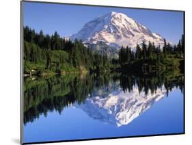 Mountain and Reflection-John Luke-Mounted Photographic Print