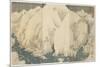 Mountain and River at Kiso Pass, August 1857-Utagawa Hiroshige-Mounted Giclee Print