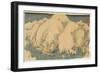 Mountain and River at Kiso Pass, August 1857-Utagawa Hiroshige-Framed Giclee Print