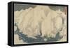 Mountain and River at Kiso Pass, August 1857-Utagawa Hiroshige-Framed Stretched Canvas