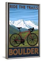 Mountain Bike - Boulder, Colorado, c.2009-Lantern Press-Framed Art Print