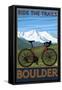 Mountain Bike - Boulder, Colorado, c.2009-Lantern Press-Framed Stretched Canvas