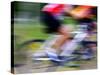 Mountain Bike Race, Bannockburn, near Cromwell, Central Otago, South Island, New Zealand-David Wall-Stretched Canvas