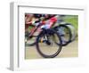 Mountain Bike Race, Bannockburn, near Cromwell, Central Otago, South Island, New Zealand-David Wall-Framed Photographic Print